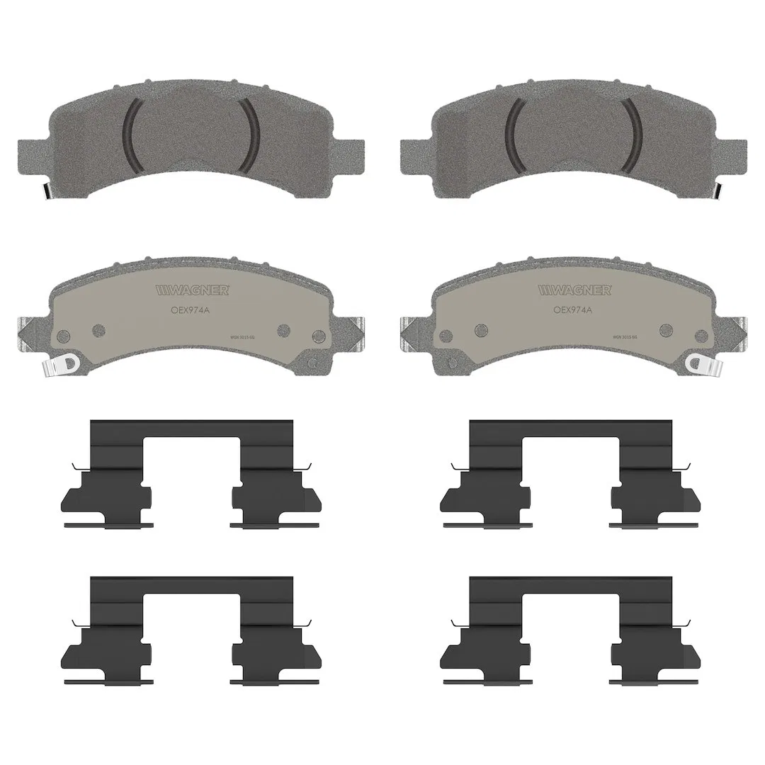 OEX974A – WAGNER BRAKE Brake Pad, OE Replacement Premium Low-Copper Ceramic